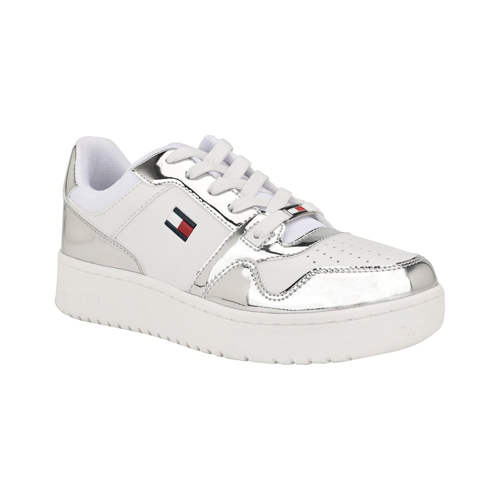 ZAPATILLA TOMMY HILFIGER DAMA TWIGYE WHITE SILVER TALLA 6 - 3