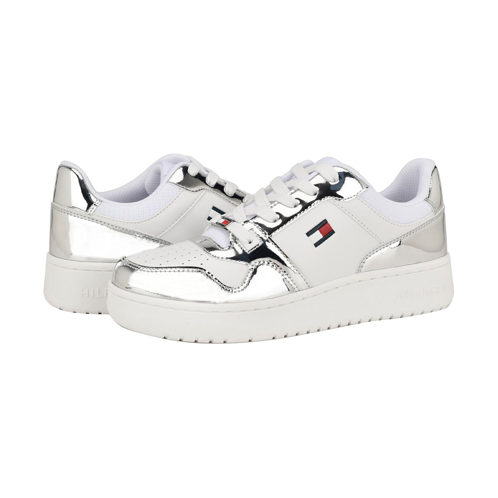 ZAPATILLA TOMMY HILFIGER DAMA TWIGYE WHITE SILVER TALLA 6 - 7