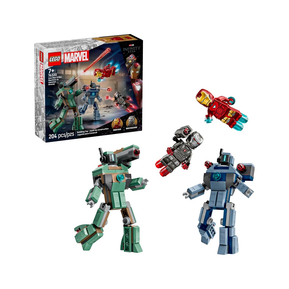 LEGO MARVEL IRON MAN WAR MACHINE VS HAMMER DRONES 76320 - 1