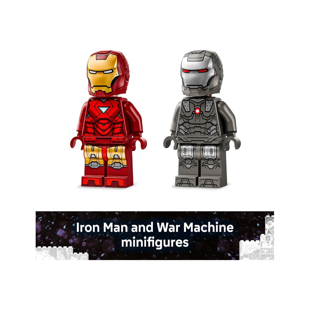 LEGO MARVEL IRON MAN WAR MACHINE VS HAMMER DRONES 76320 - 5