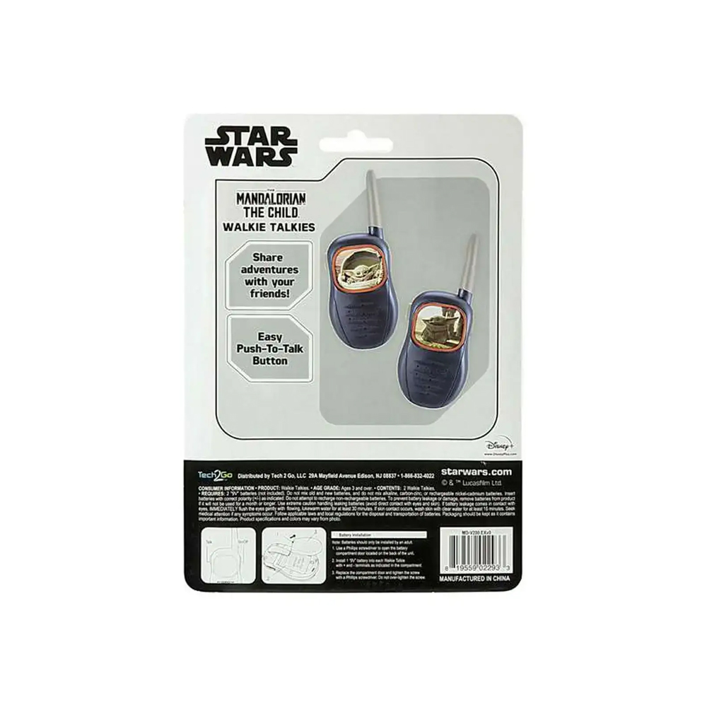 STAR WARS MANDALORIAN WALKIE TALKIES BABY YODA - 4