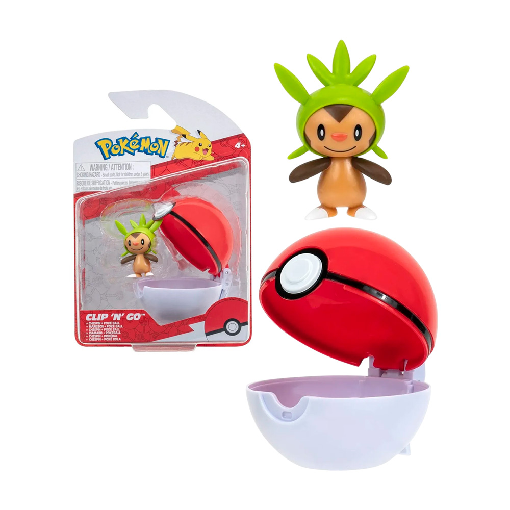 POKEMON CLIP CHESPIN CON POKEBOLA - 1
