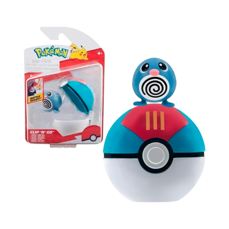 POKEMON CLIP POLIWAG CON LURE BALL - 1