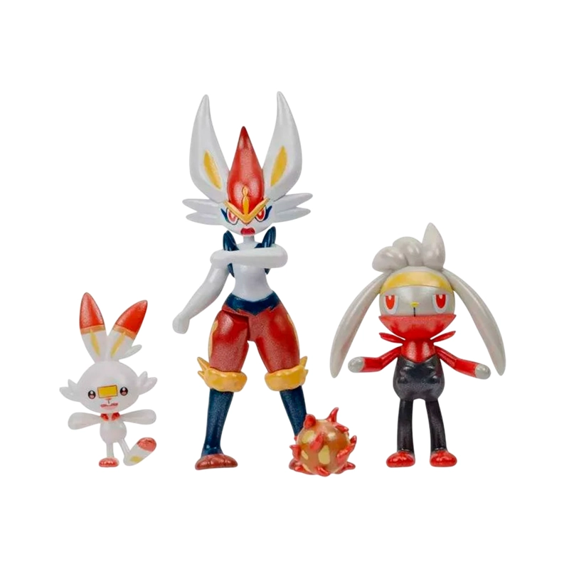 POKEMON SELECT SET SCORBUNNY RABOOT CINDERACE - 2