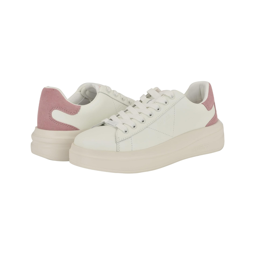 ZAPATILLA GUESS ELBINA PARA DAMA WHITE PINK TALLA 5 - 1