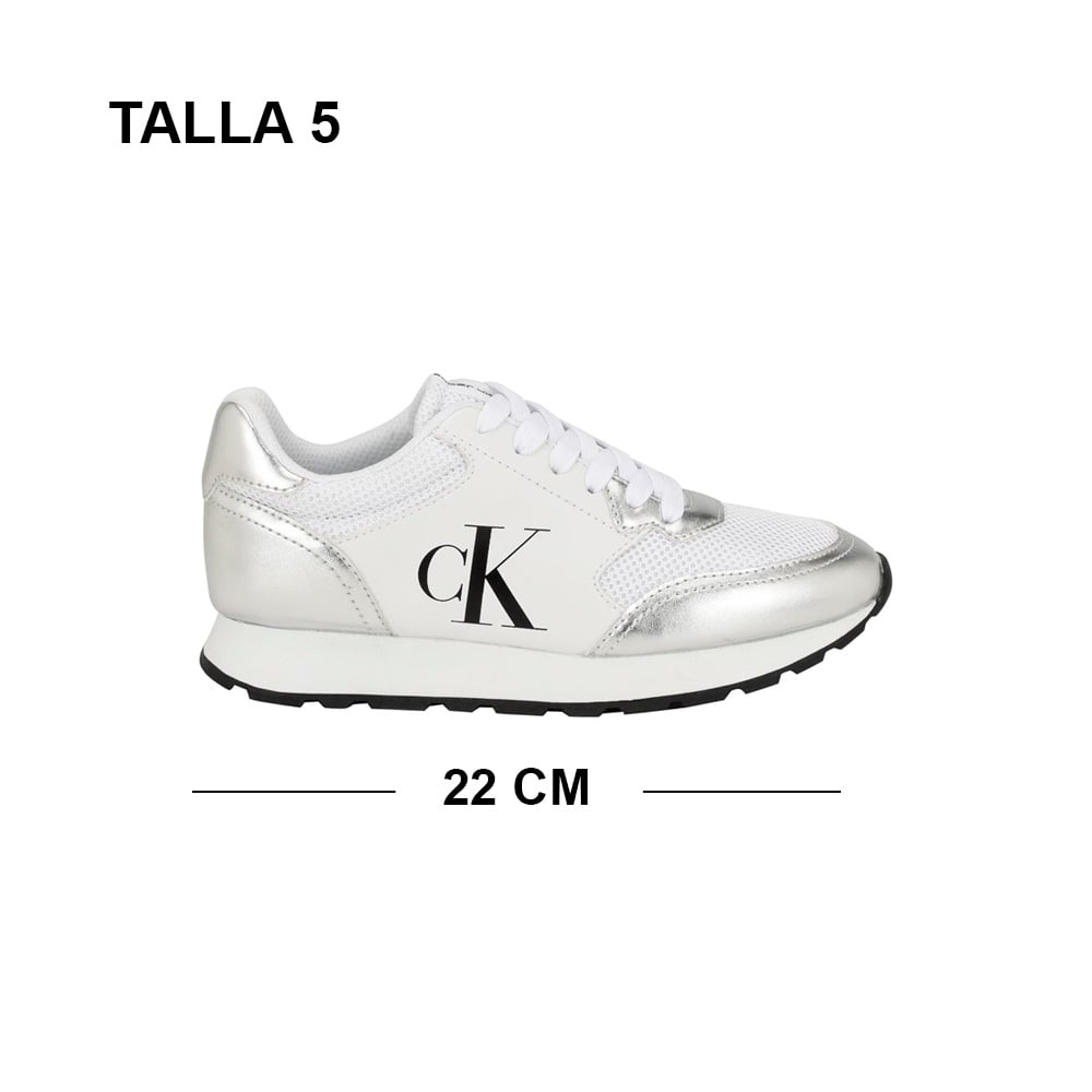 ZAPATILLA CALVIN KLEIN DAMA CAMINA WHITE TALLA 5 - 7