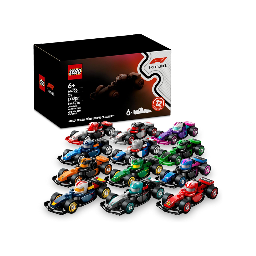 LEGO F1 COLLECTIBLE RACE CARS 6 PACK BUILDING SET 66796 - 1
