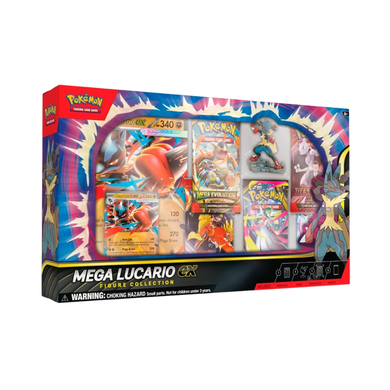 POKEMON TCG MEGA LUCARIO EX FIGURA COLECCION INGLES - 1
