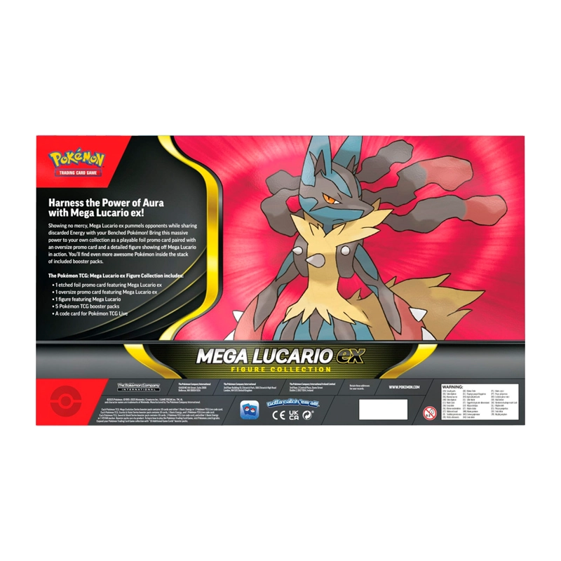 POKEMON TCG MEGA LUCARIO EX FIGURA COLECCION INGLES - 6