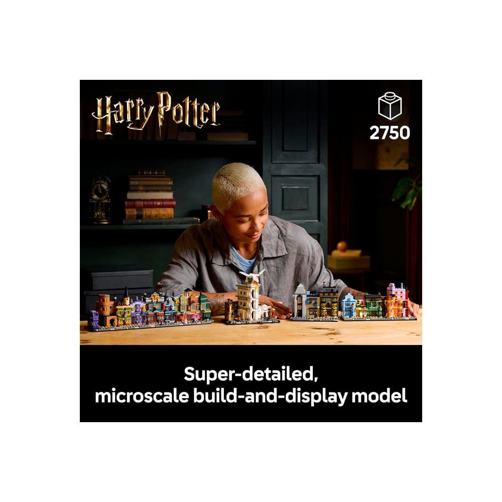 LEGO HARRY POTTER DIAGON ALLEY WIZARDING SHOPS 76444 - 3