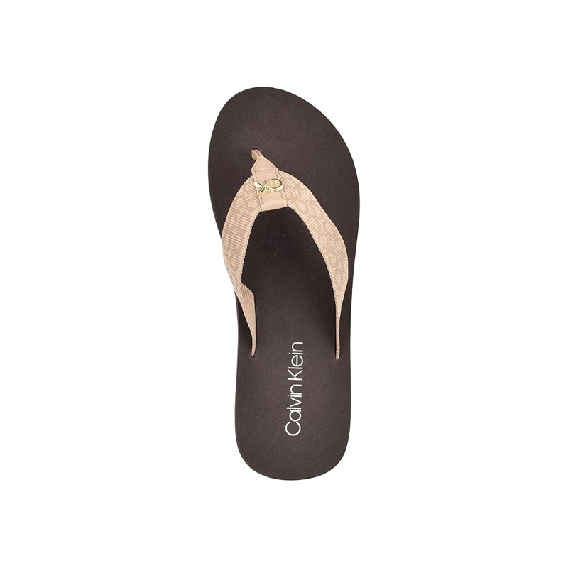 SANDALIA CALVIN KLEIN CALUHA TAUPE 240 PARA DAMA TALLA 5 - 3
