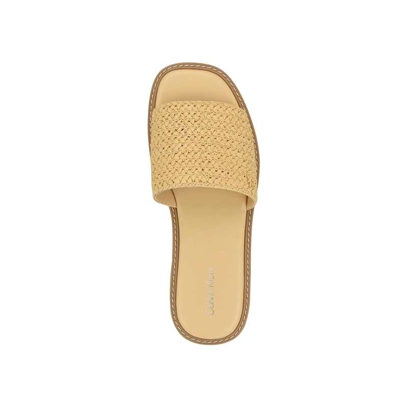 SANDALIA CALVIN KLEIN ARZELIA LIGHT NATURAL 110 DAMA TALLA 6 - 3