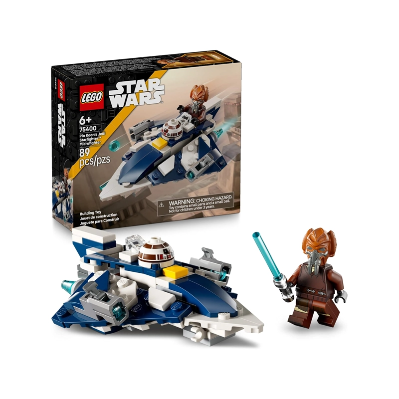 LEGO STAR WARS PLO KOONS JEDI STARFIGHTER MICROFIGHTER 75400 - 1