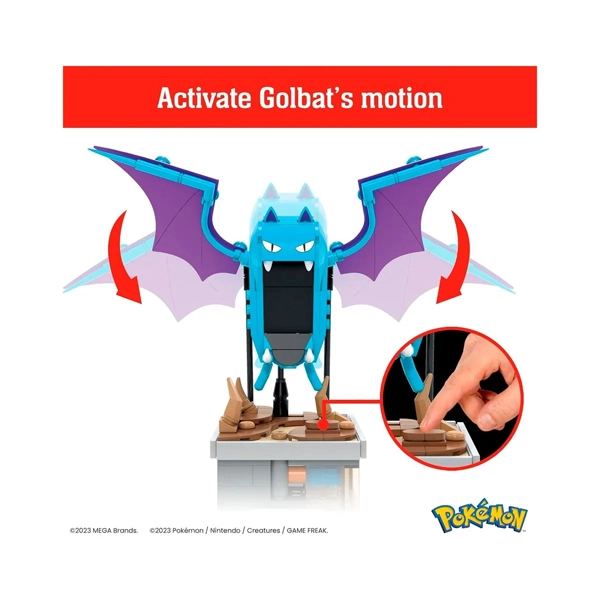 MEGA POKEMON GOLBAT EXCLUSIVO CON MOVIMIENTO - 2