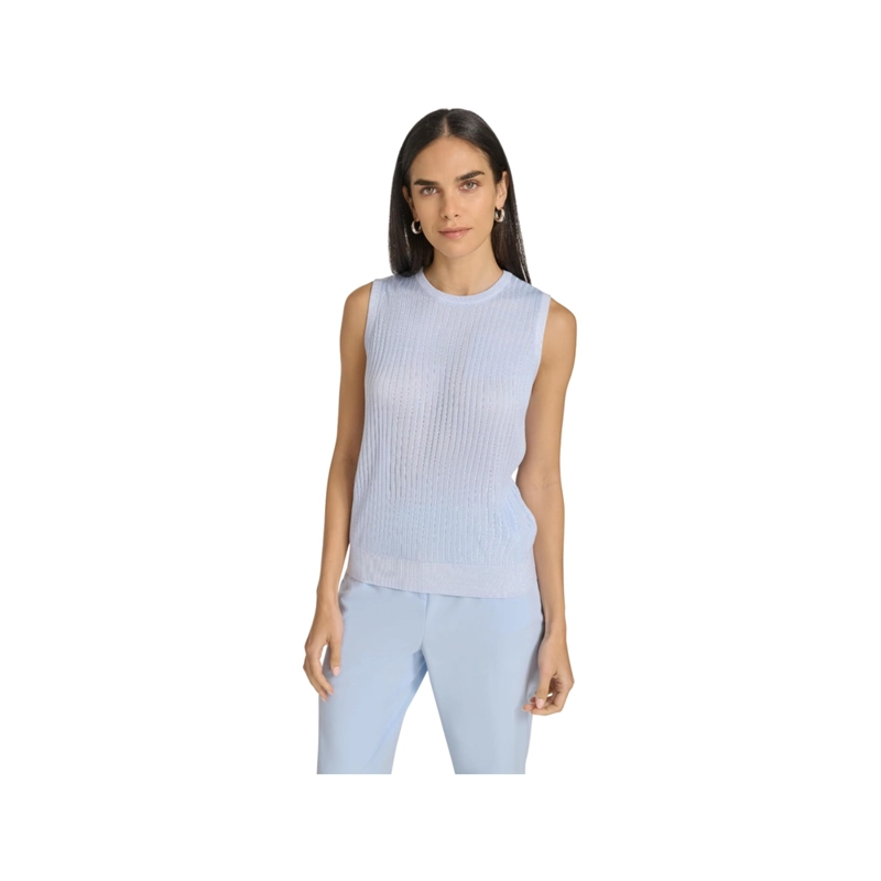 CALVIN KLEIN SUETER DE PUNTO SIN MANGAS PARA DAMA TALLA XS - 1