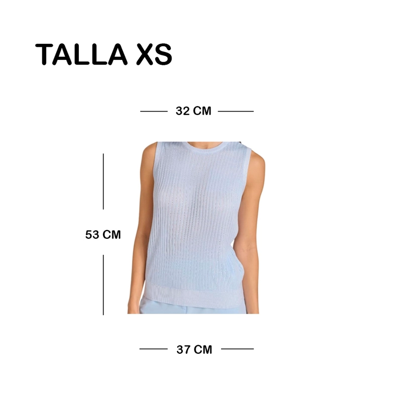 CALVIN KLEIN SUETER DE PUNTO SIN MANGAS PARA DAMA TALLA XS - 2