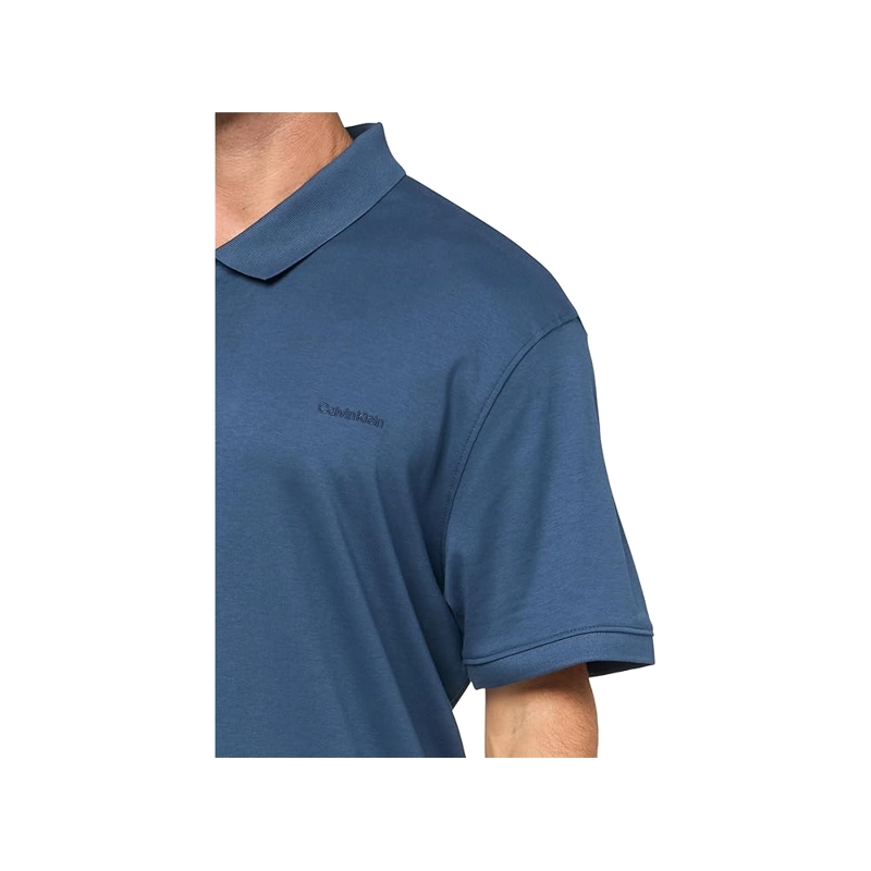 POLO CON CUELLO CALVIN KLEIN HOMBRE BLUE TALLA M - 4