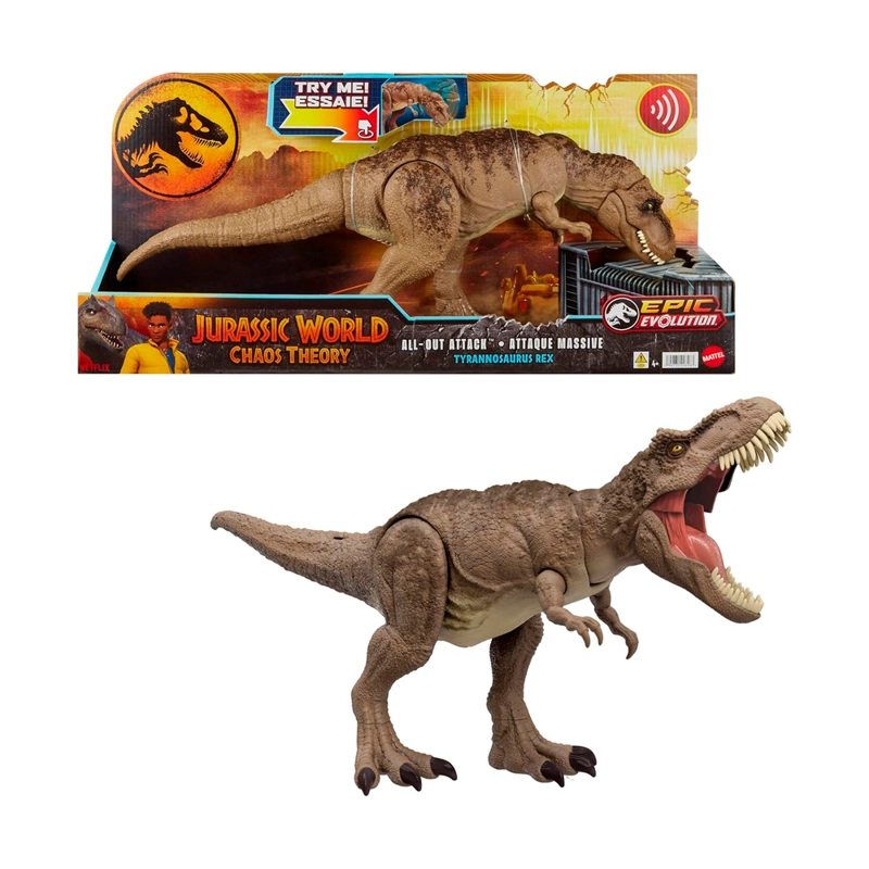 JURASSIC WORLD CHAOS THEORY ALL OUT ATTACK TYRANNOSAURUS REX - 1
