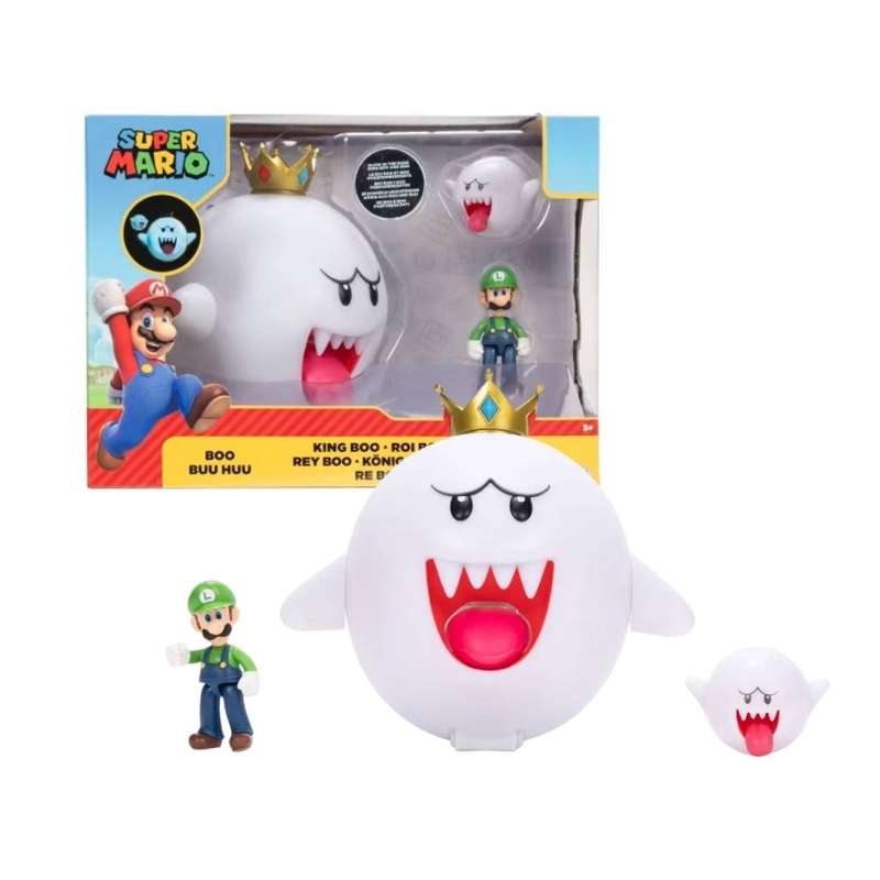 NINTENDO KING BOO WITH LUIGI ACTION FIGURE SET - 1