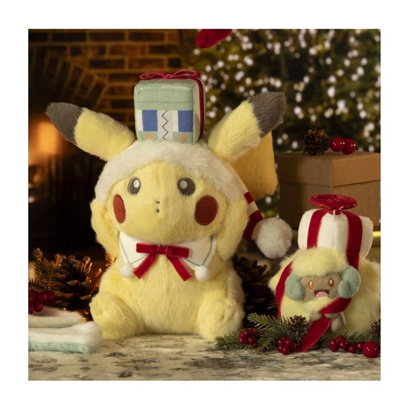 POKEMON CENTER NAVIDAD PIKACHU 39 CM EXCLUSIVO - 5