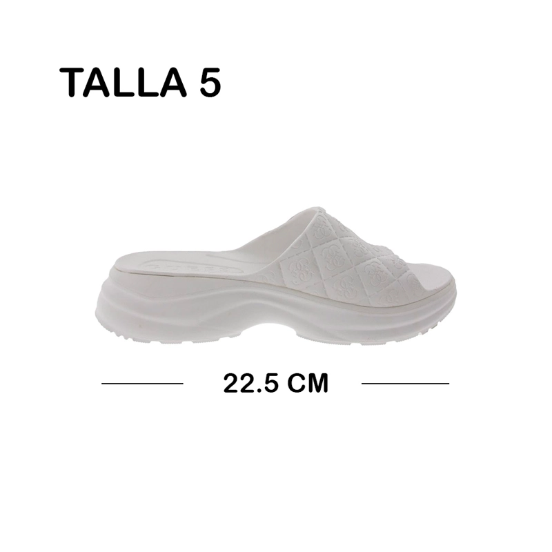 SANDALIA GUESS FENIXY WHITE PARA DAMA TALLA 5 - 2
