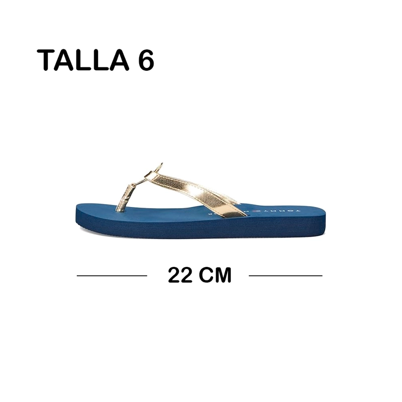 SANDALIA TOMMY HILFIGER CRELINA GOLD 788 DAMA TALLA 6 - 2