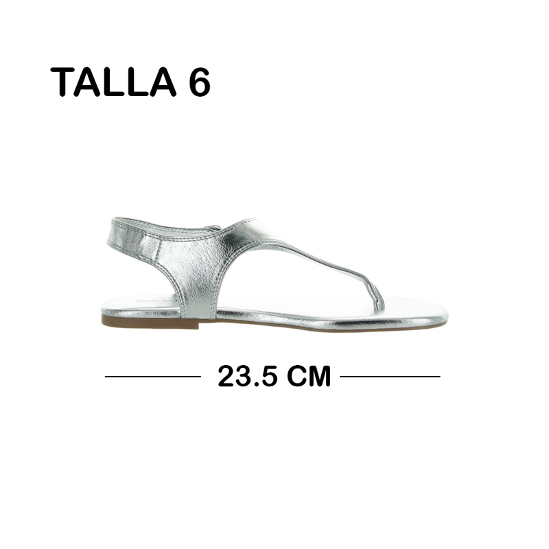 SANDALIA CALVIN KLEIN MORACA2 DAMA SILVER TALLA 6 - 2