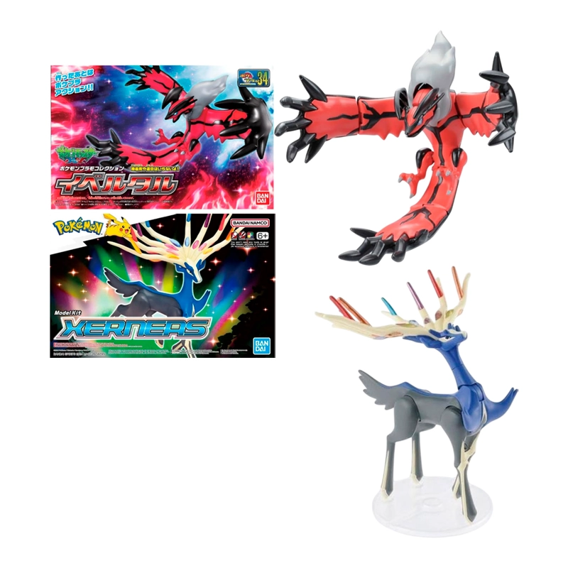 POKEMON BANDAI MODEL KIT YVELTAL XERNEAS PACK ESPECIAL - 1