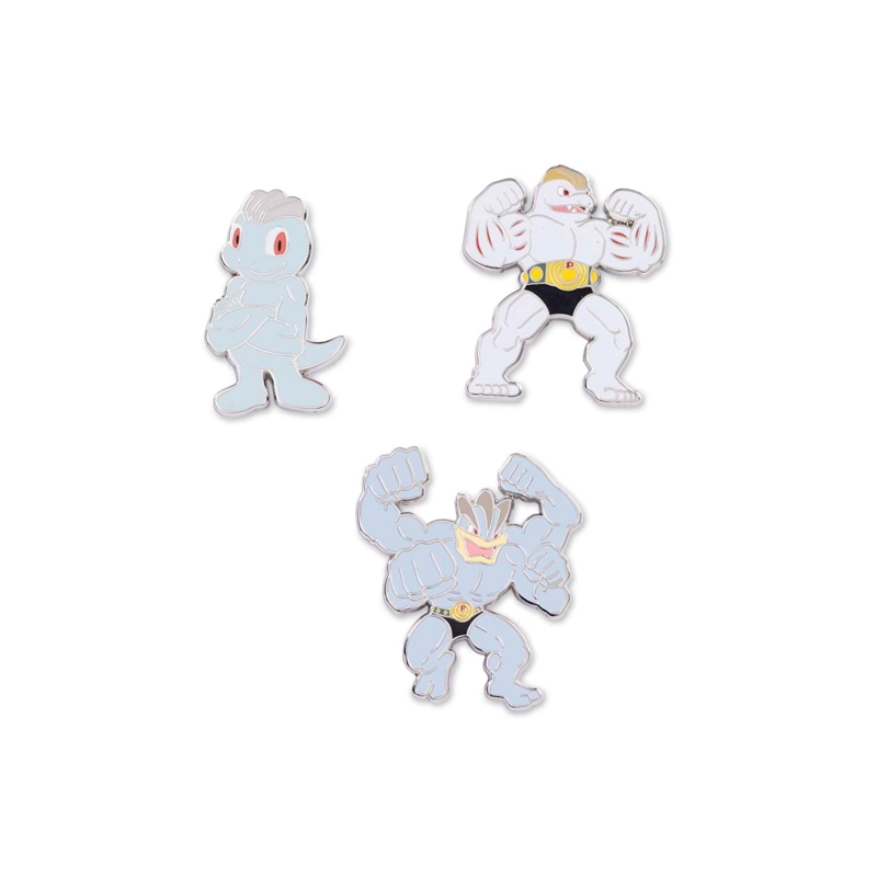 POKEMON CENTER MACHOP MACHOKE MACHAMP SET PIN - 1