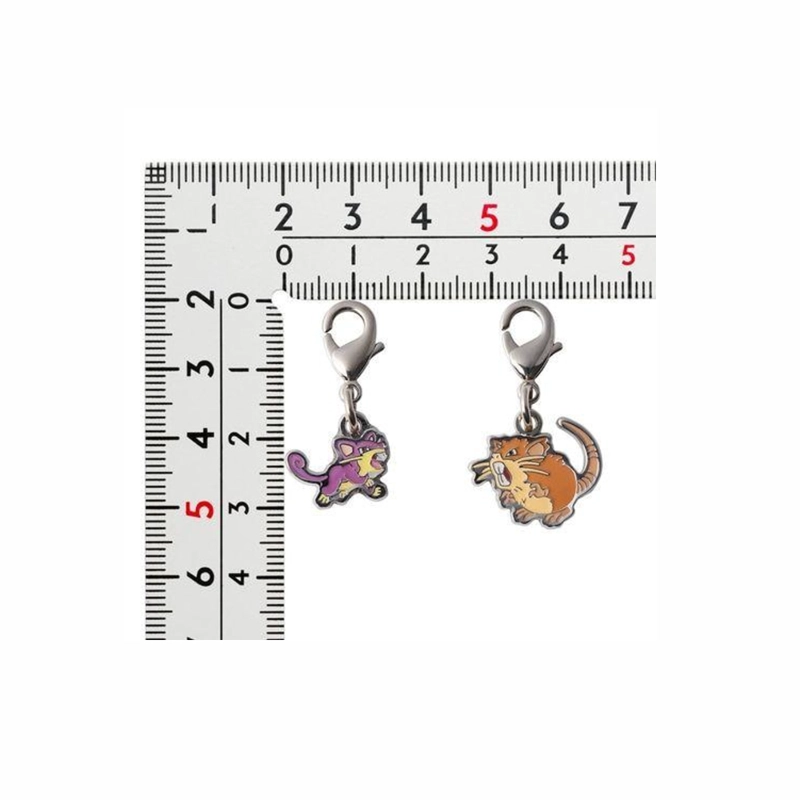 POKEMON CENTER RATTATA RATICATE LLAVERO METAL JAPON - 2