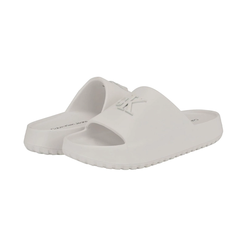 SANDALIA CALVIN KLEIN NANZEY WHITE DAMA TALLA 6 - 6