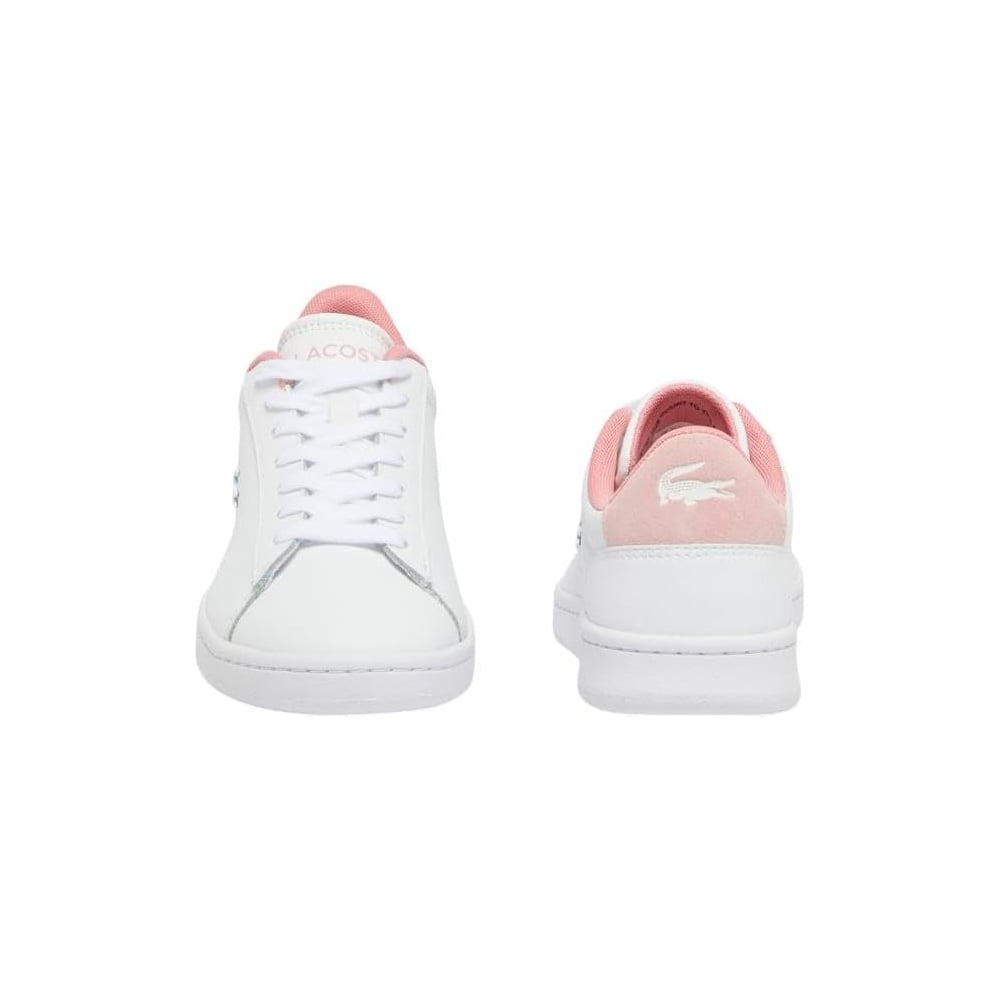 ZAPATILLA LACOSTE CARNABY SET WHITE PINK DAMA TALLA 5 5 - 3