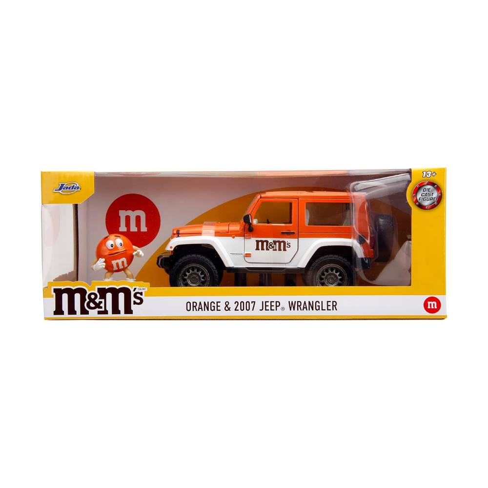 JADA MMS 1 24 JEEP WRANGLER DIE CAST 2007 ORANGE - 2