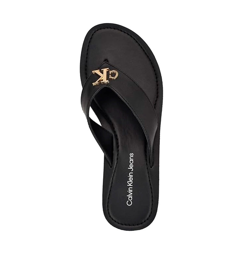 SANDALIA CALVIN KLEIN JAIMZE BLACK DAMA TALLA 6 - 3