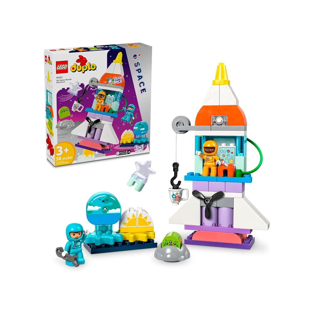 LEGO DUPLO 3 IN 1 SPACE SHUTTLE ADVENTURE TODDLER 10422 - 1