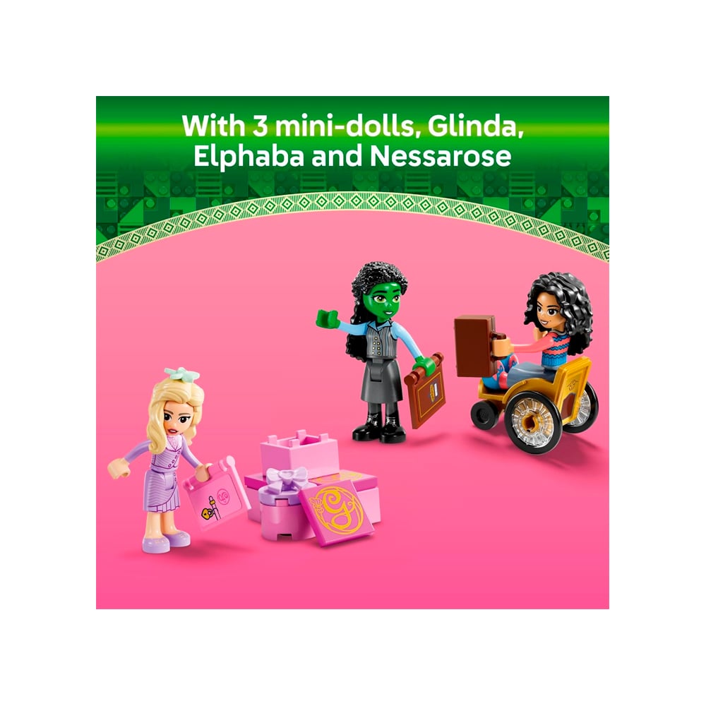 LEGO WICKED GLINDA ELPHABA NESSAROSE AT SHIZ 75681 - 5