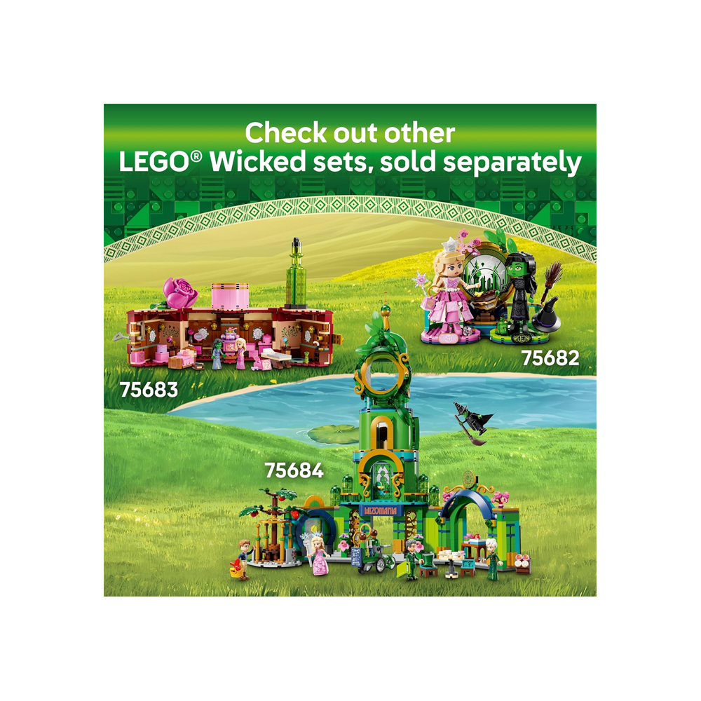 LEGO WICKED GLINDA ELPHABA NESSAROSE AT SHIZ 75681 - 6
