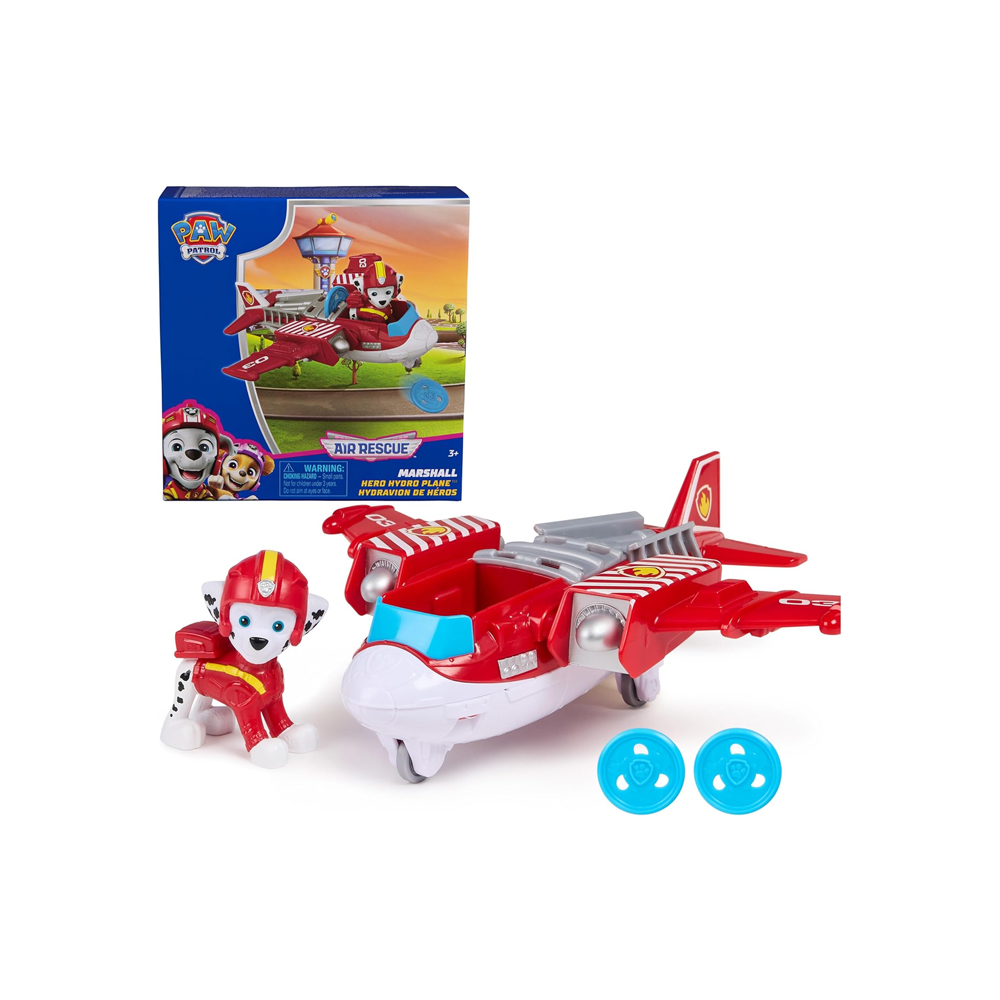 PAW PATROL AIR RESCUE MARSHALL ACTION HERO HYDRO AIRPLANE - 1