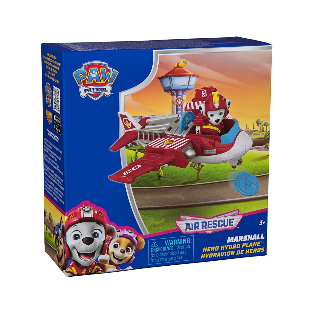 PAW PATROL AIR RESCUE MARSHALL ACTION HERO HYDRO AIRPLANE - 7
