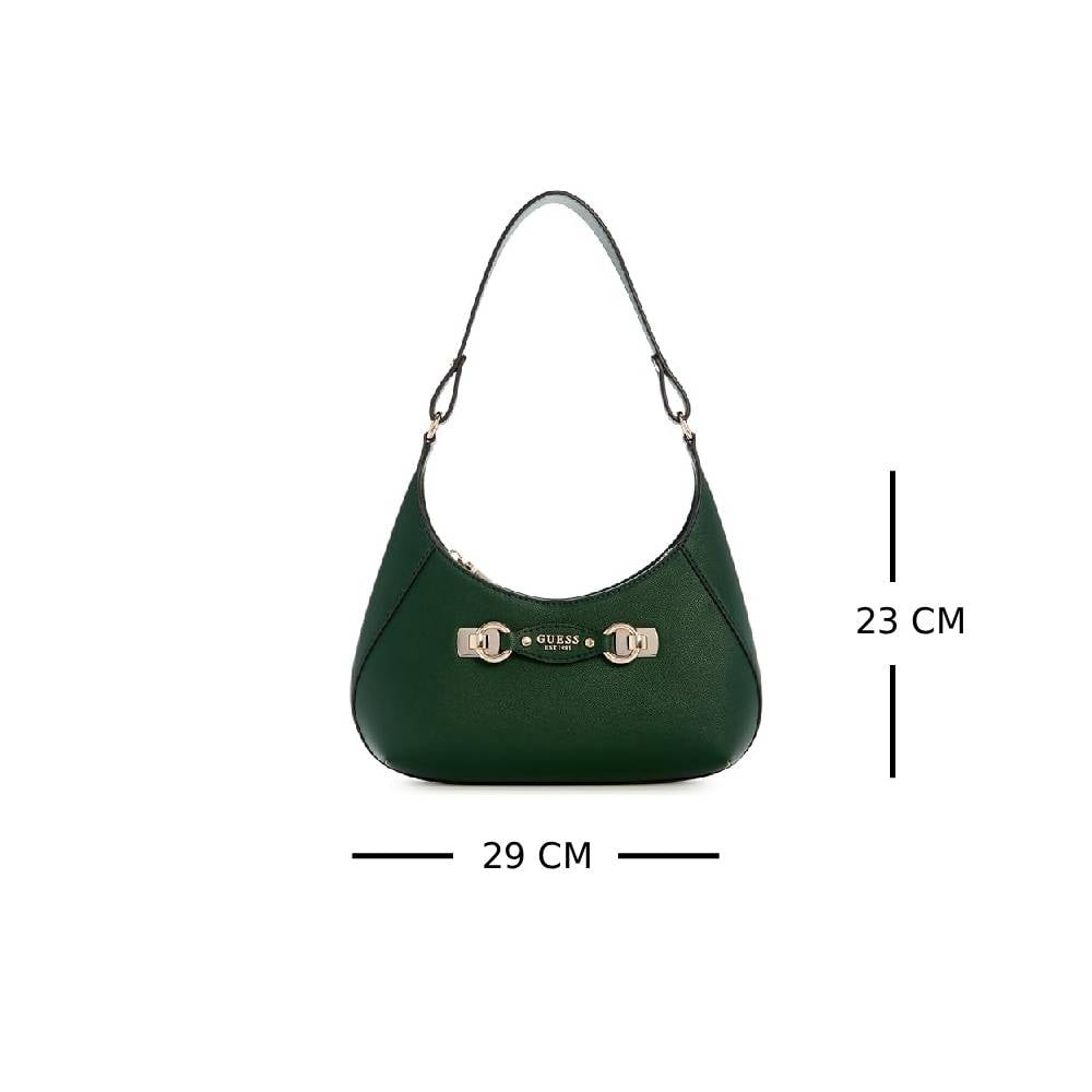 BOLSO GUESS DE HOMBRO CON CREMALLERA SUPERIOR VERDE OSCURO - 2