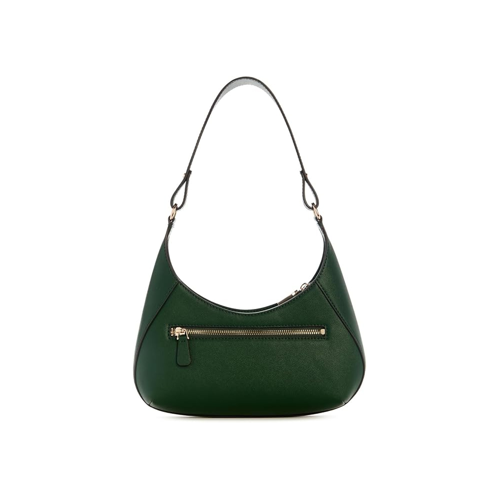 BOLSO GUESS DE HOMBRO CON CREMALLERA SUPERIOR VERDE OSCURO - 3