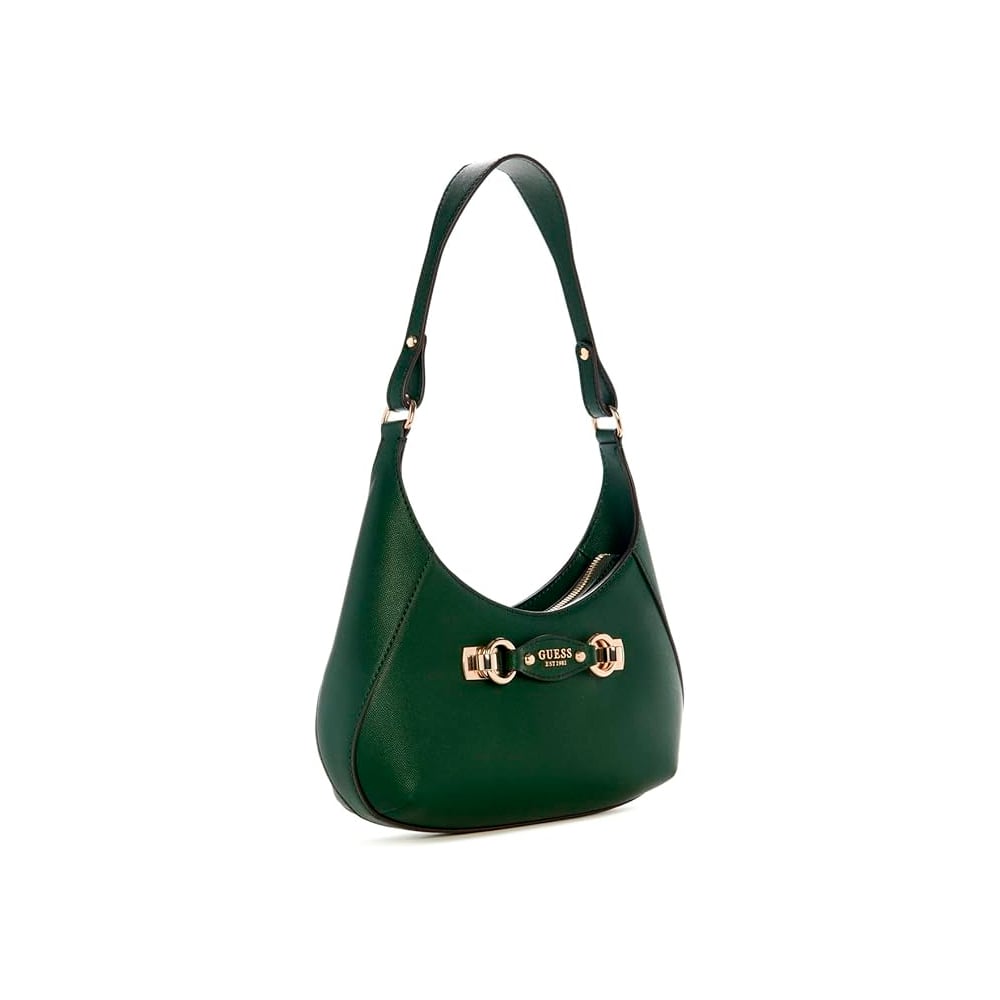 BOLSO GUESS DE HOMBRO CON CREMALLERA SUPERIOR VERDE OSCURO - 5