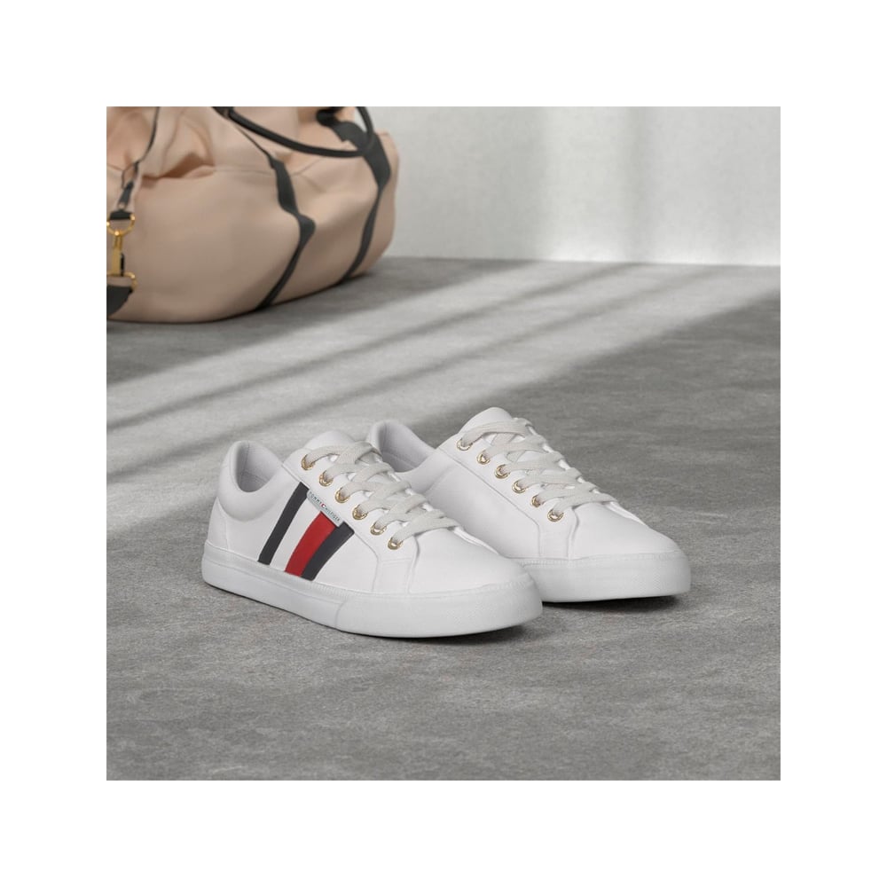 ZAPATILLA TOMMY HILFIGER DAMA LIGHTZ WHITE TALLA 6 5 - 7