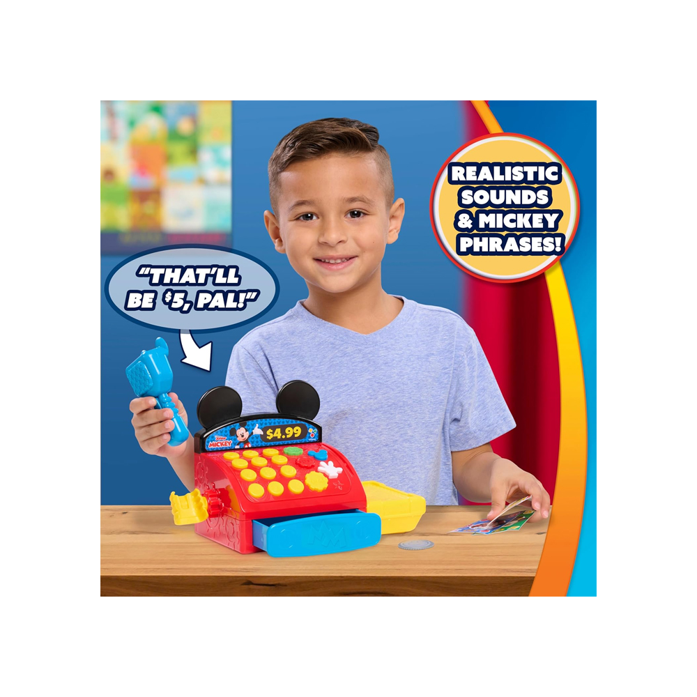 DISNEY JR MICKEY MOUSE CLUBHOUSE CAJA REGISTRADORA Y SONIDO - 3