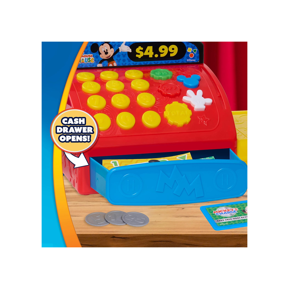 DISNEY JR MICKEY MOUSE CLUBHOUSE CAJA REGISTRADORA Y SONIDO - 4