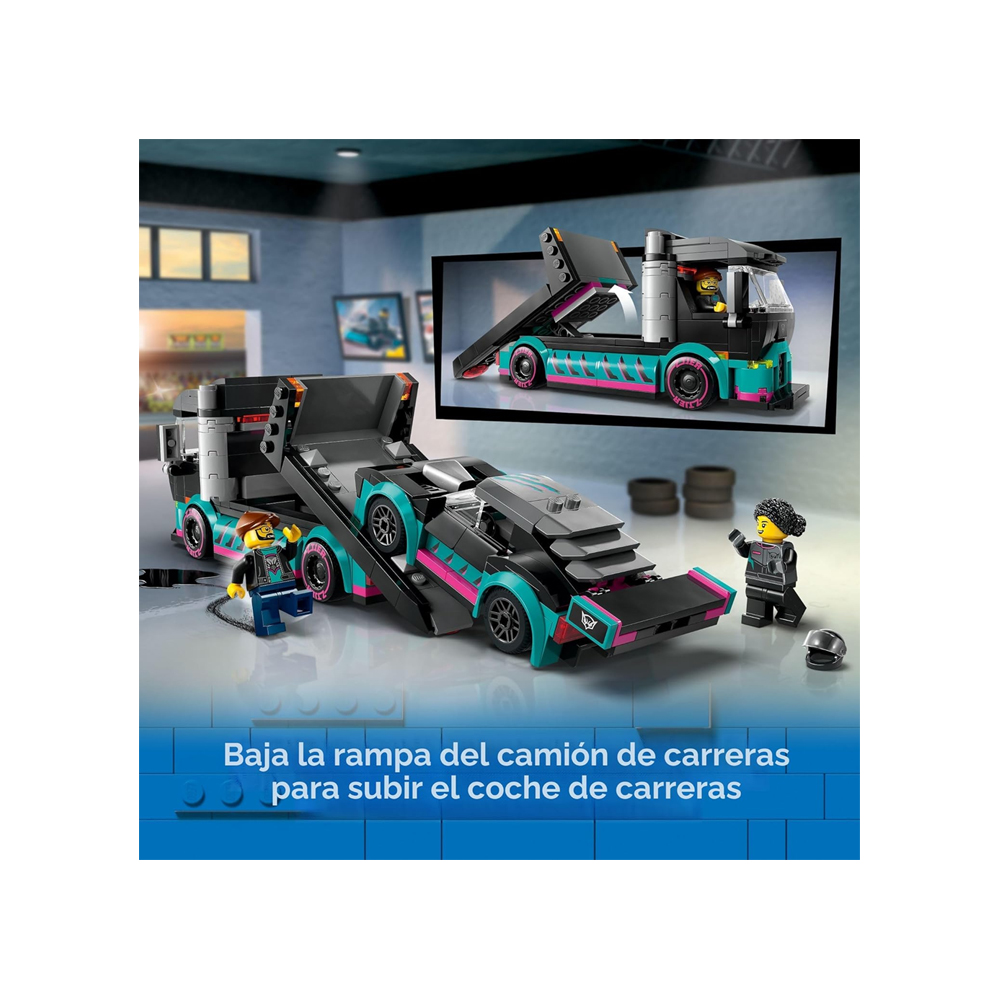 LEGO CITY RACE CAR AND CAR CARRIER TRUCK 60406 - 3