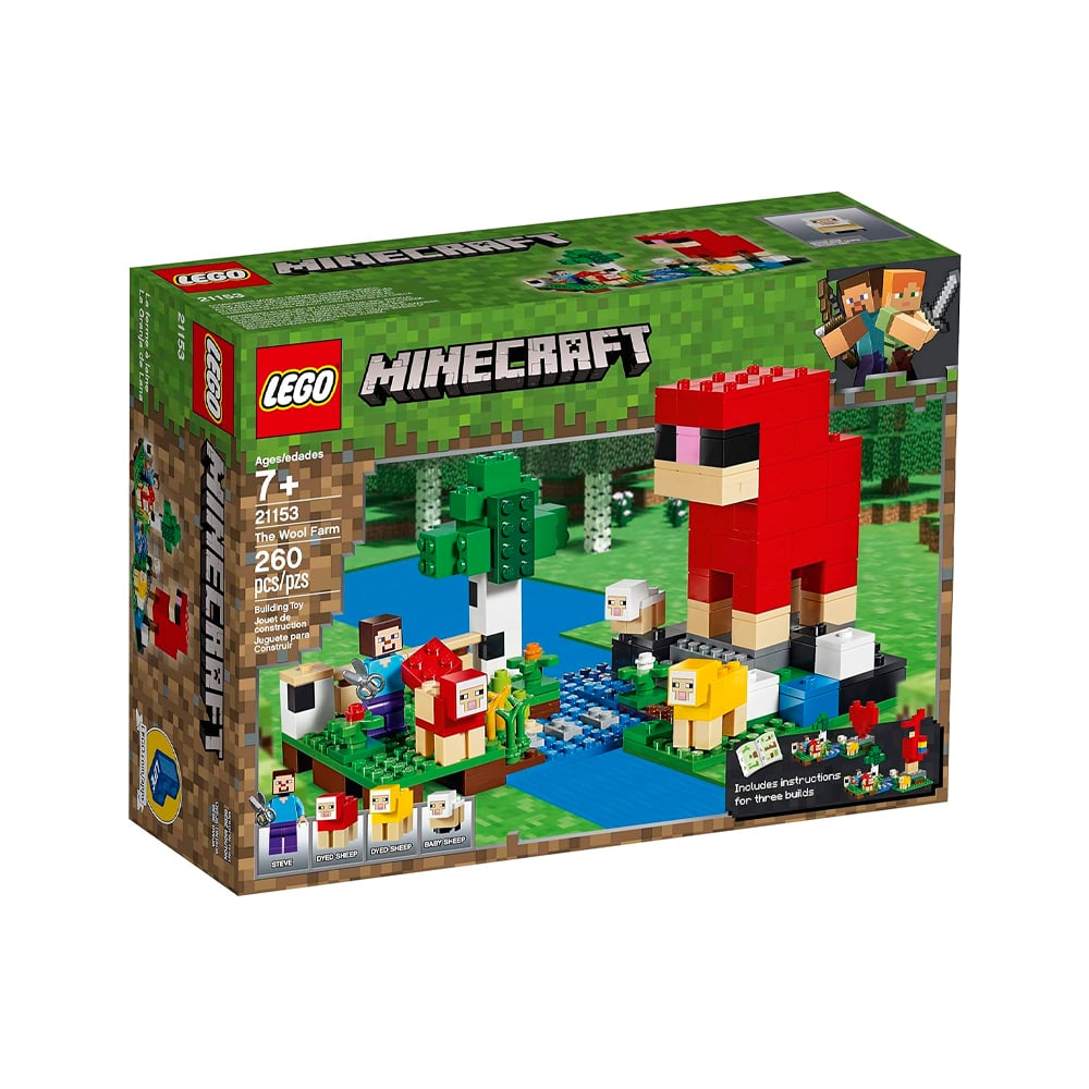 LEGO MINECRAFT THE WOOL FARM 260 PIECES 21153 - 4