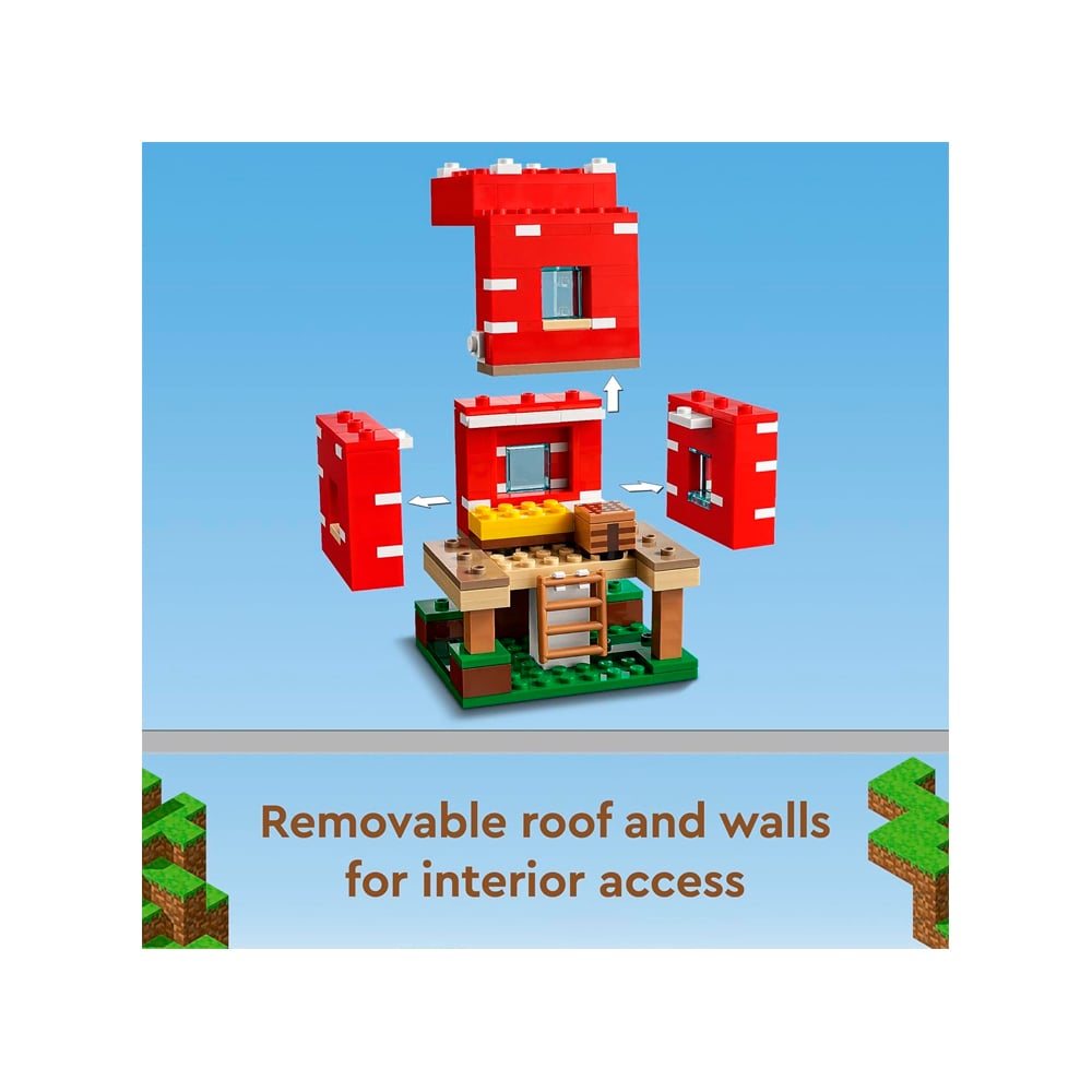 LEGO MINECRAFT THE MUSHROOM HOUSE BUILDING 21179 - 5
