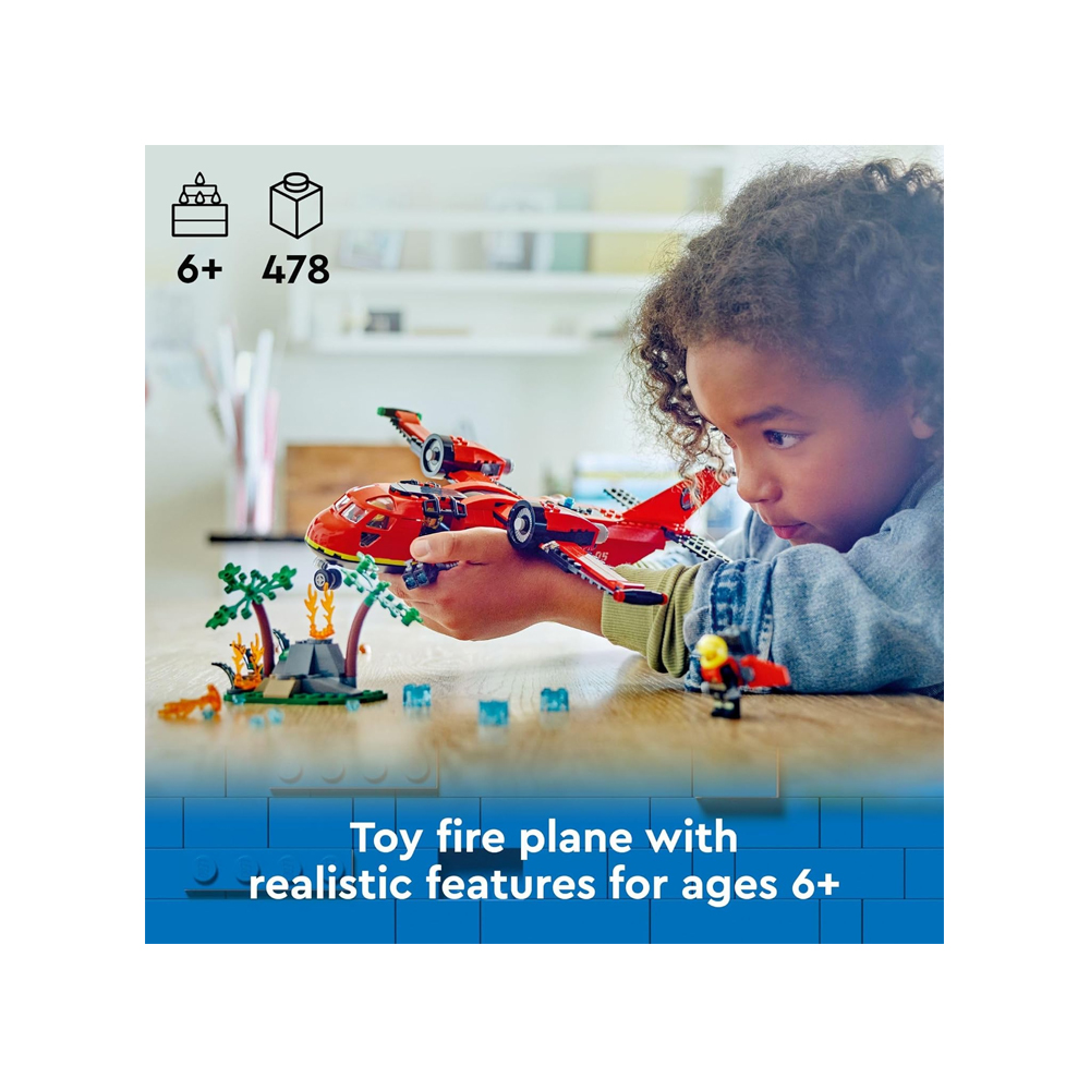 LEGO CITY FIRE RESCUE PLANE TOY BUILDING BLOCKS 60413 - 2