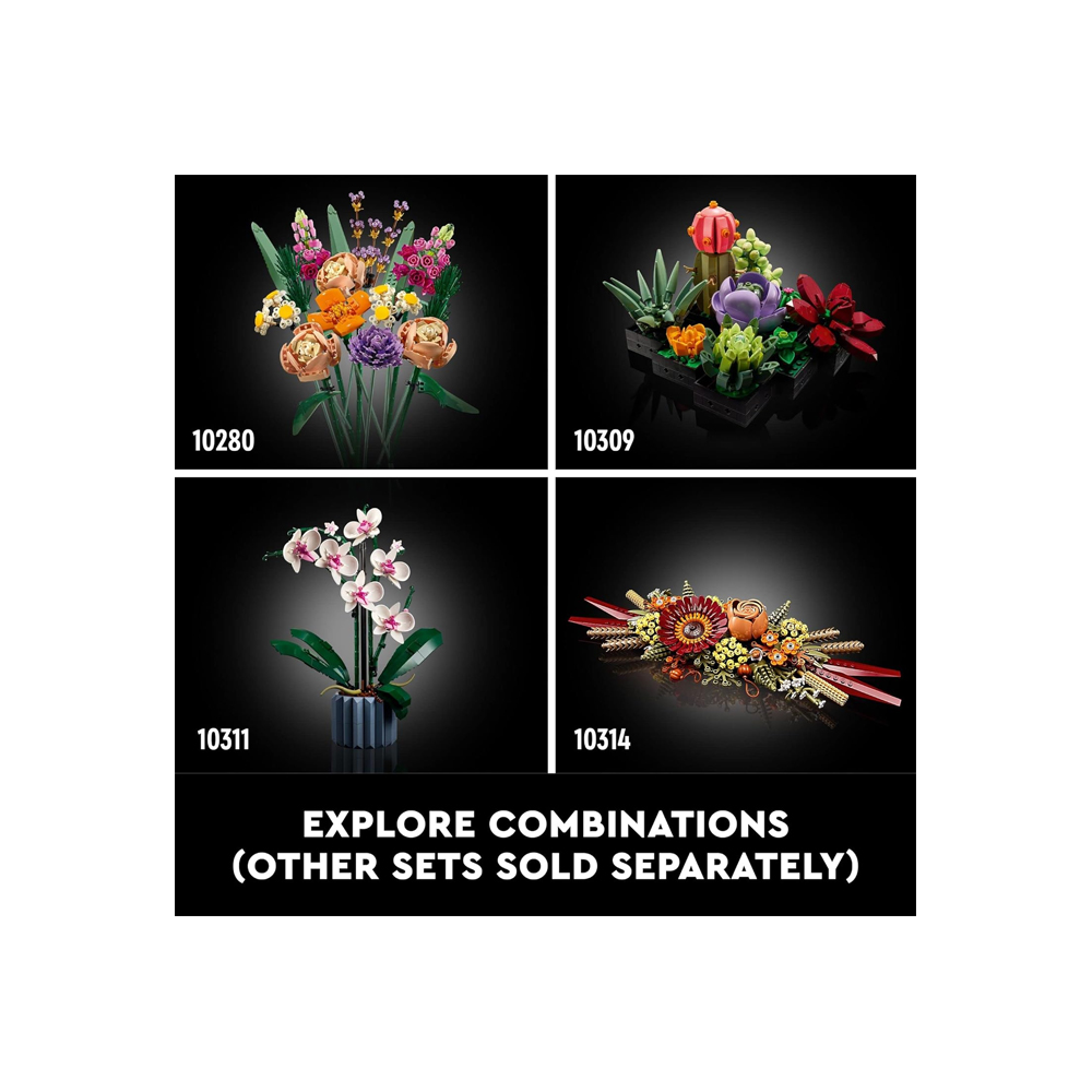 LEGO ICONS DRIED FLOWER CENTERPIECE BUILDING SETS 10314 - 6